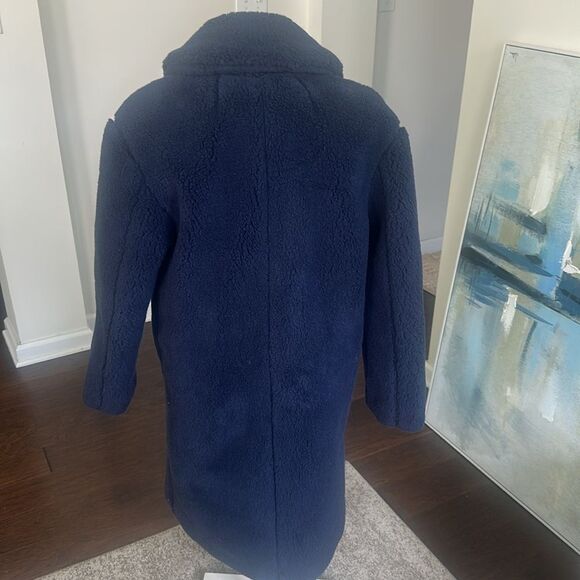 Madewell Navy Sherpa Coat/Jacket XS - Picture 4 of 6